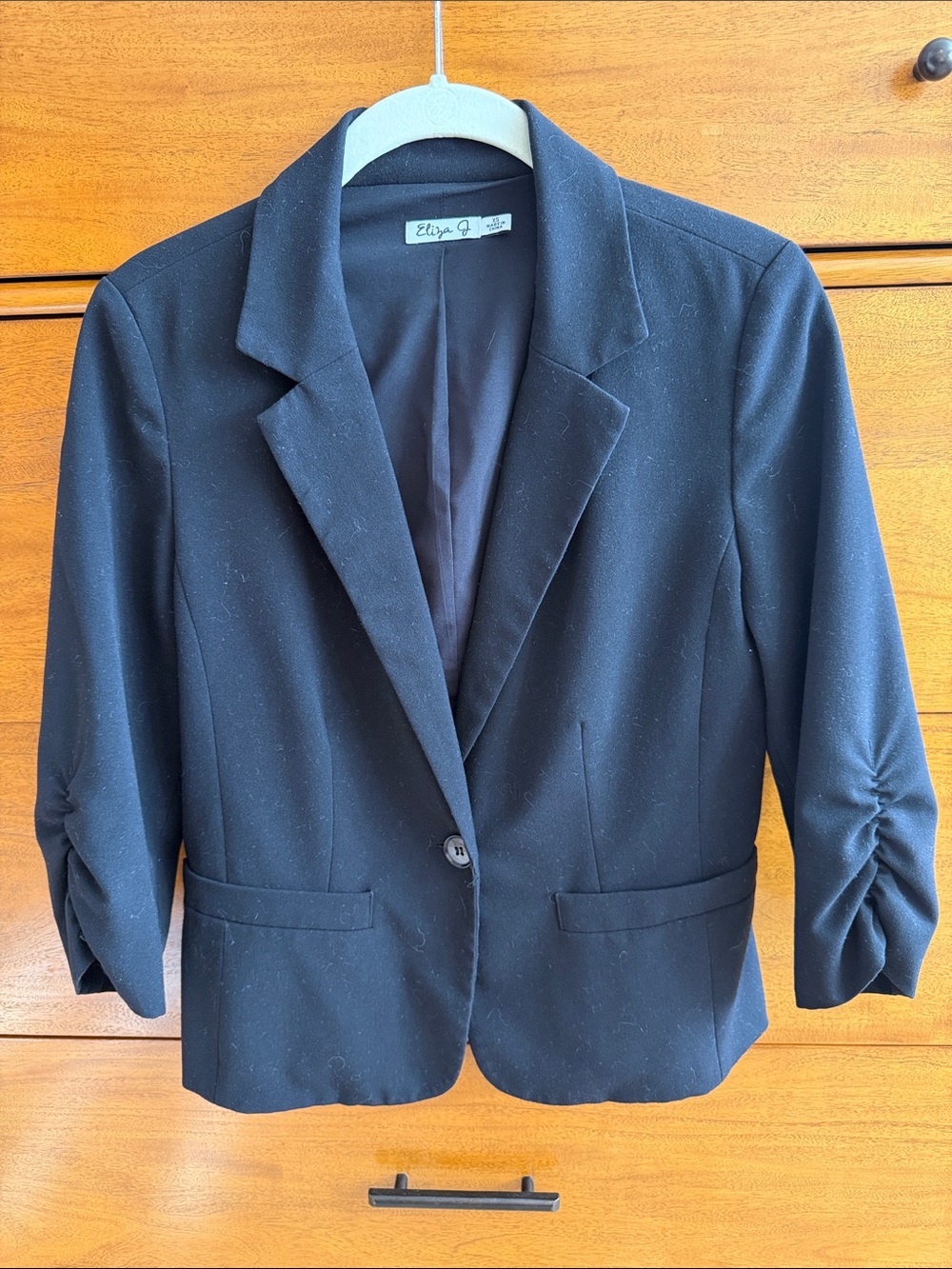 Eliza J Black Women's Single-Button Blazer XS
